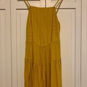 ☀️Wild Fable Yellow Tiered Eyelet Sundress